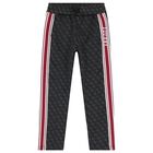 Boys Black & Red Logo Joggers, 1, hi-res