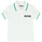 تيشيرت أولاد بولو بالشعار باللون الأبيض, 1, hi-res