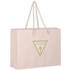 Baby Girls Pink Cotton Heart Logo Babygrow, 3, hi-res