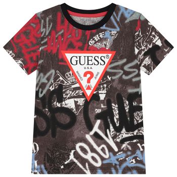 Boys Multi-Coloured Logo T-Shirt