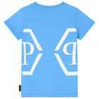 Boys Blue Logo T-Shirt, 2, hi-res
