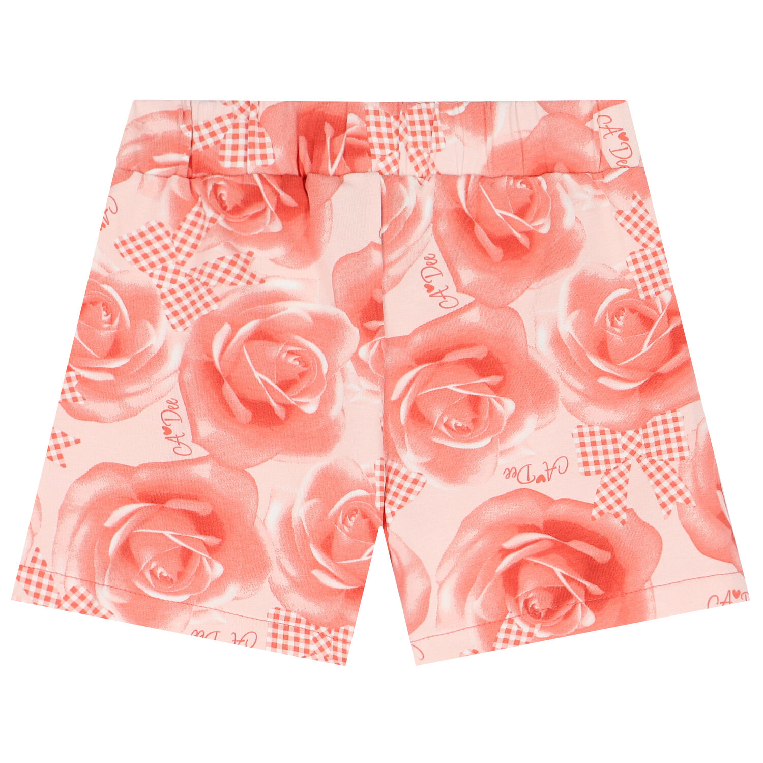 Girls Coral Roses Shorts Set, 1, hi-res