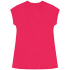 Girls Pink Logo Dress, 1, hi-res