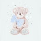 Girls White Teddy Bear T-Shirt, 1, hi-res