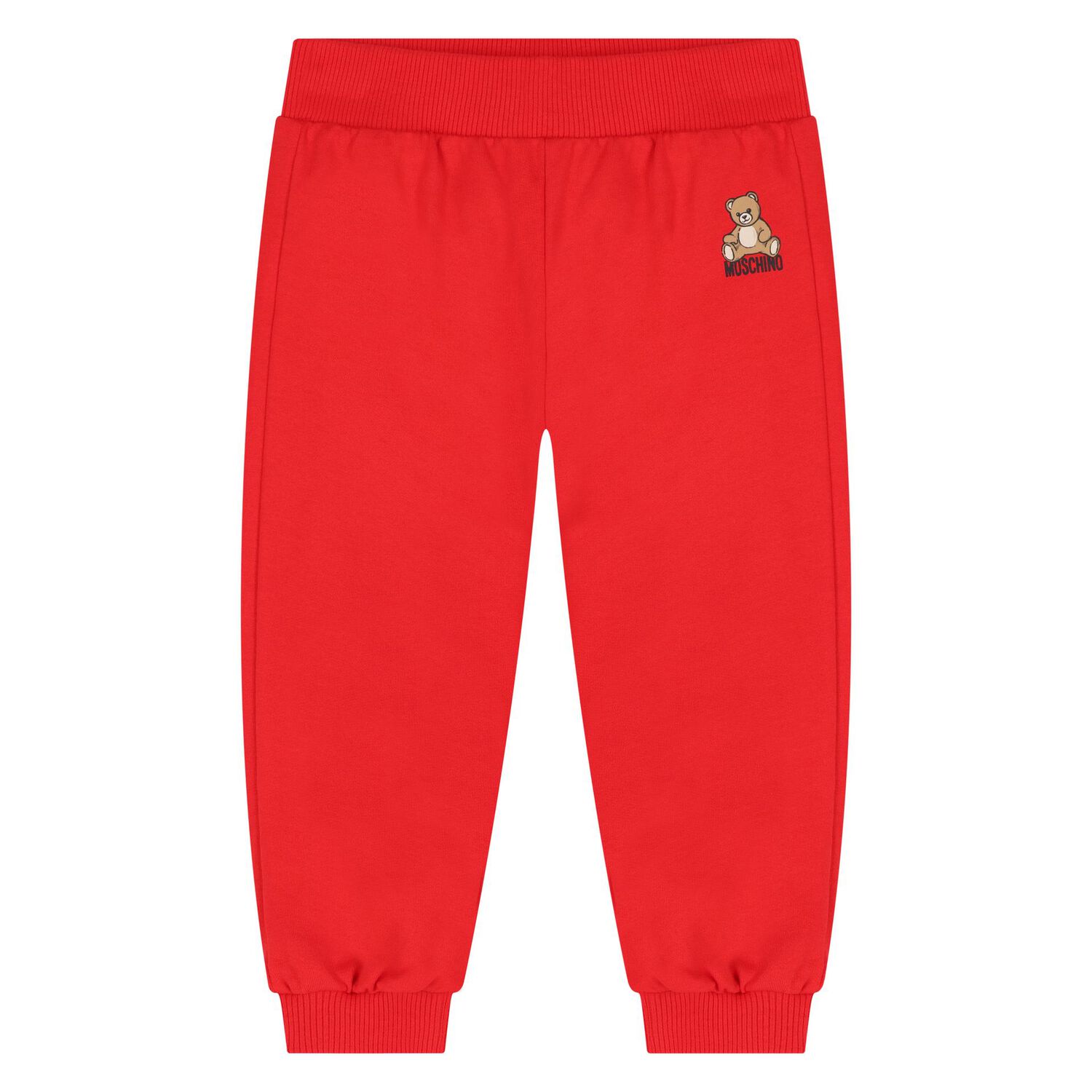 Younger Red Teddy Bear Logo Tracksuit, 3, hi-res