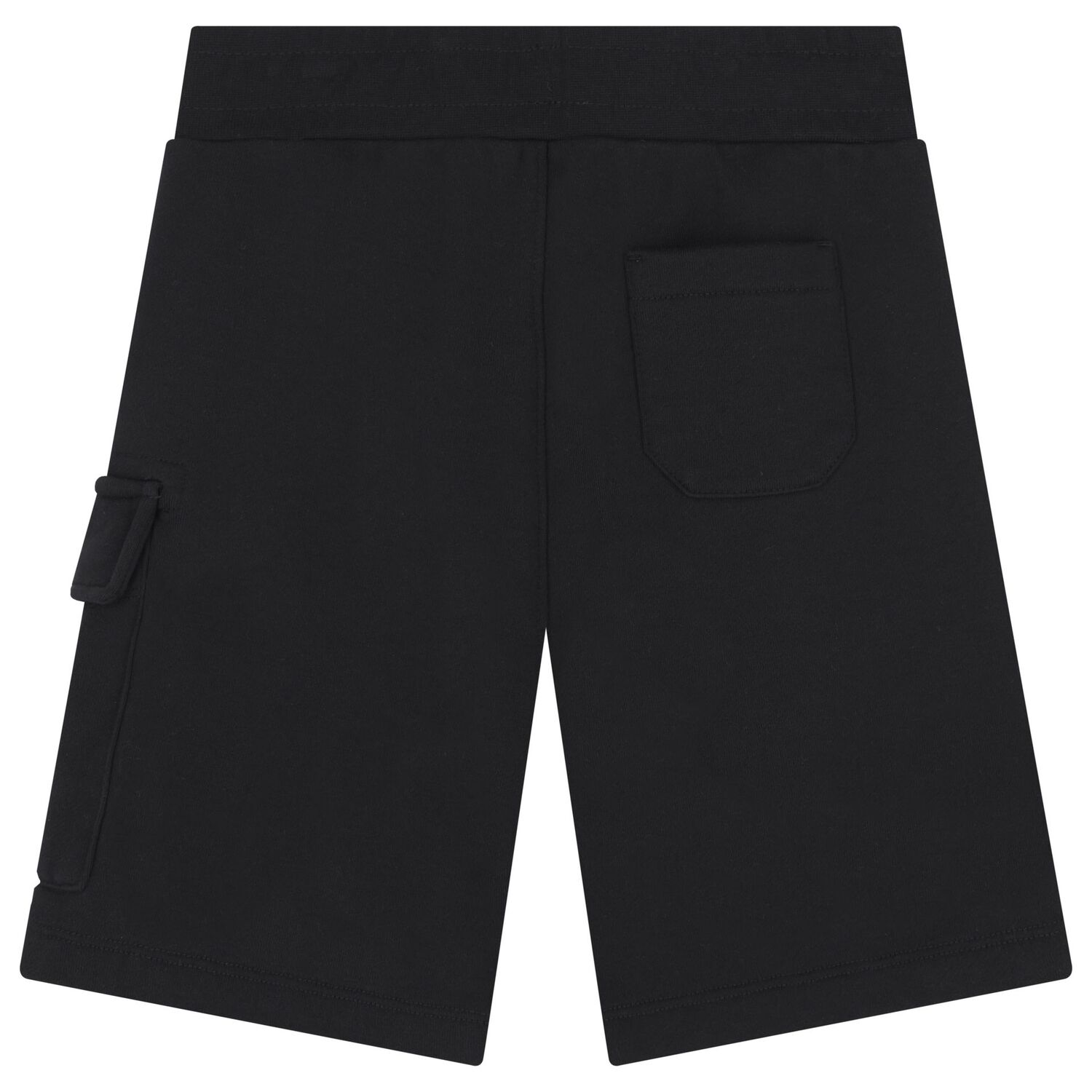 Boys Black Logo Shorts , 1, hi-res
