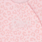 Baby Girls Pink Logo Babygrow, 1, hi-res