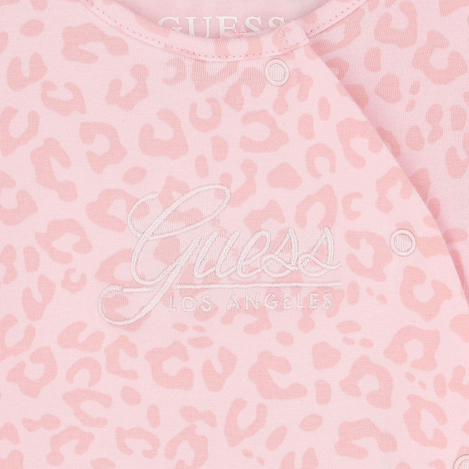 Baby Girls Pink Logo Babygrow, 1, hi-res