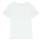 Boys White Logo T-Shirt, 1, hi-res