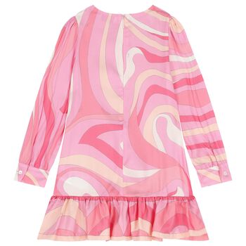 Girls Pink & Ivory Iride Dress