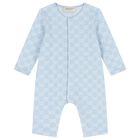 Baby Boys Blue GG Logo Romper Gift Set, 1, hi-res