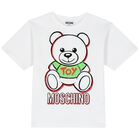 White Teddy Logo T-Shirt, 1, hi-res