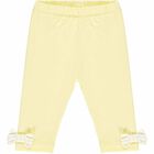 Baby Girls Yellow & White Leggings Set, 1, hi-res