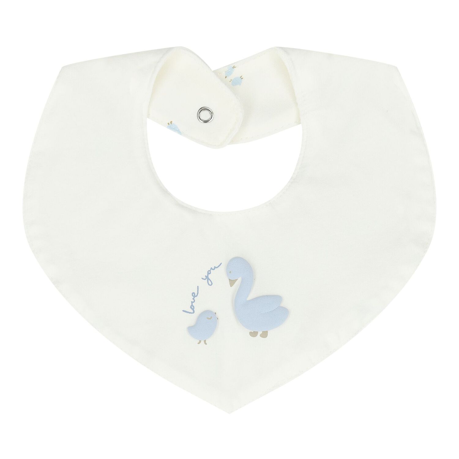 Baby Boys Blue Swan Romper Set, 2, hi-res
