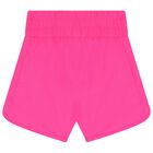 Girls Pink Jordan Logo Shorts, 1, hi-res
