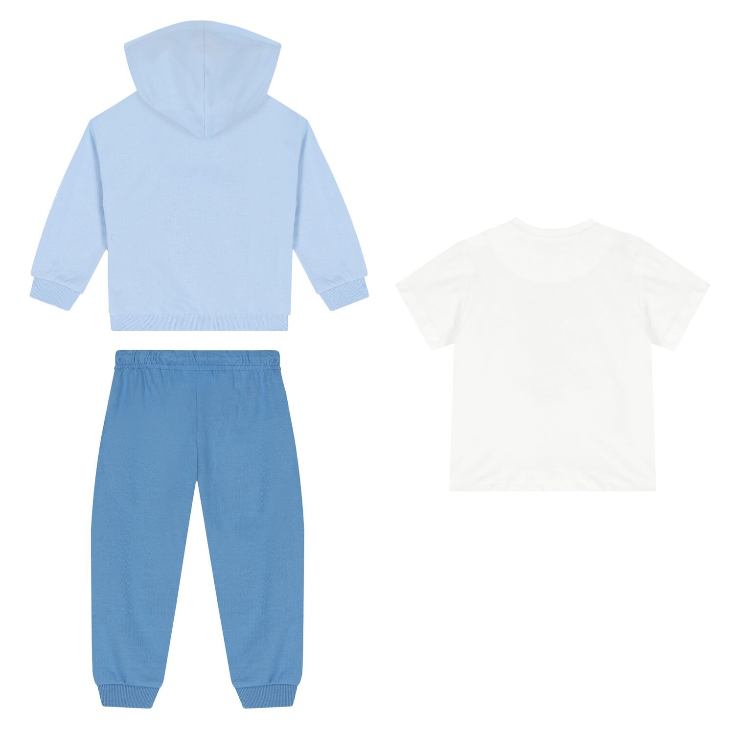 Younger Boys Blue & White Puppy Tracksuit Set, 2, hi-res