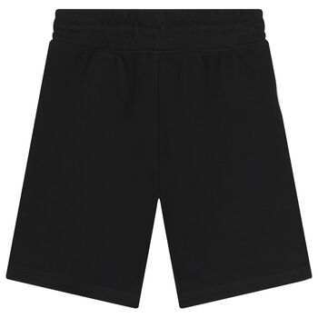 Boys Black Logo Shorts