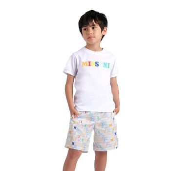 Boys White Logo T-Shirt