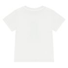 Younger Boys White & Aqua Dinosaur Swim Shorts Set, 2, hi-res