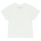 تيشيرت بشعار تيدى باللون الأبيض, 1, hi-res