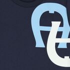 تيشيرت اولاد بالشعار باللون الكحلى , 3, hi-res