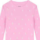 Girls Pink Logo Pyjamas, 1, hi-res