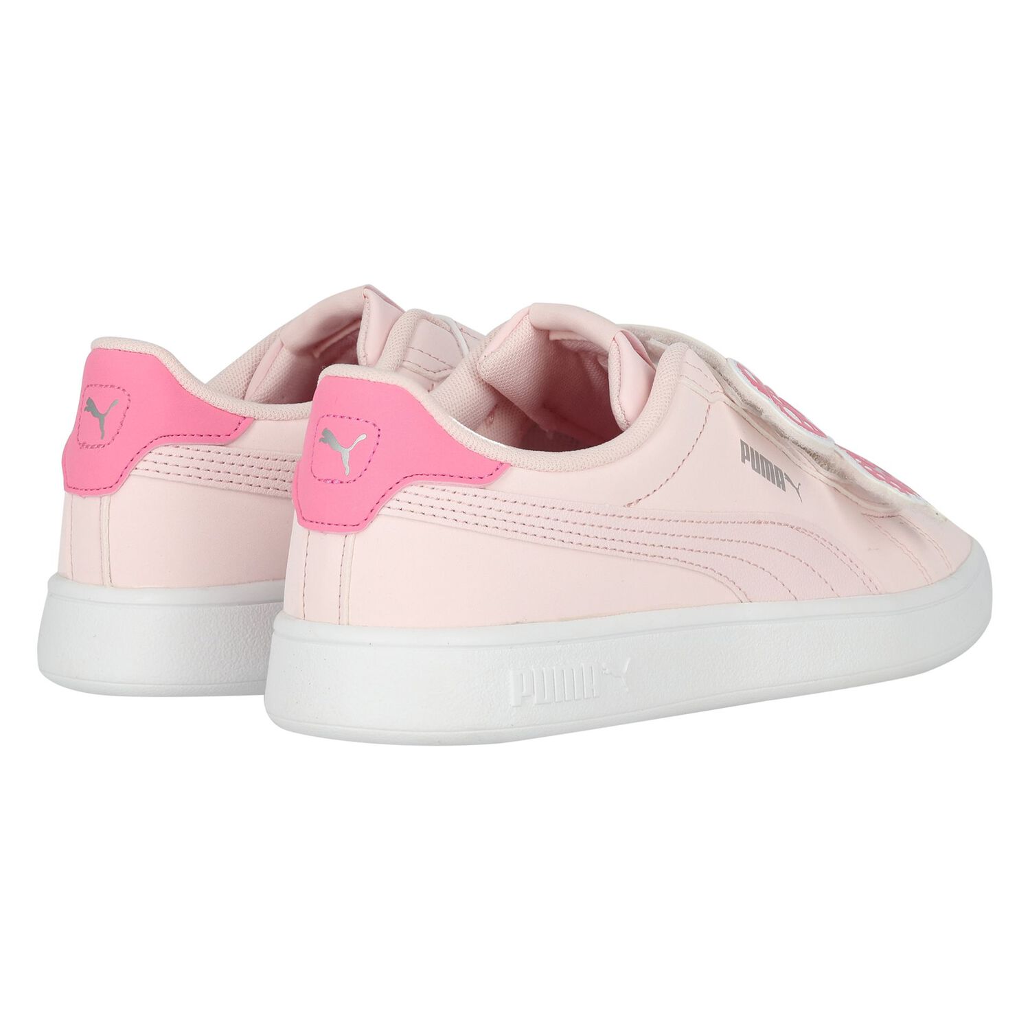 Girls Pink Logo Trainers, 1, hi-res