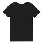 تيشيرت بالشعار باللون الأسود للأولاد, 2, hi-res