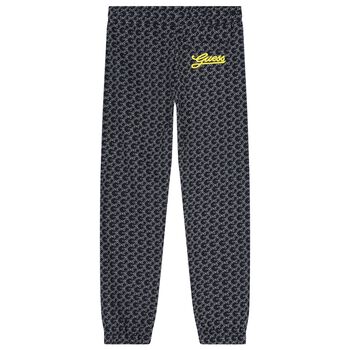 Boys Navy Blue Logo Joggers