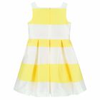 Girls Yellow & White Dress, 1, hi-res