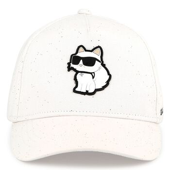 Girls White Logo Choupette Cap