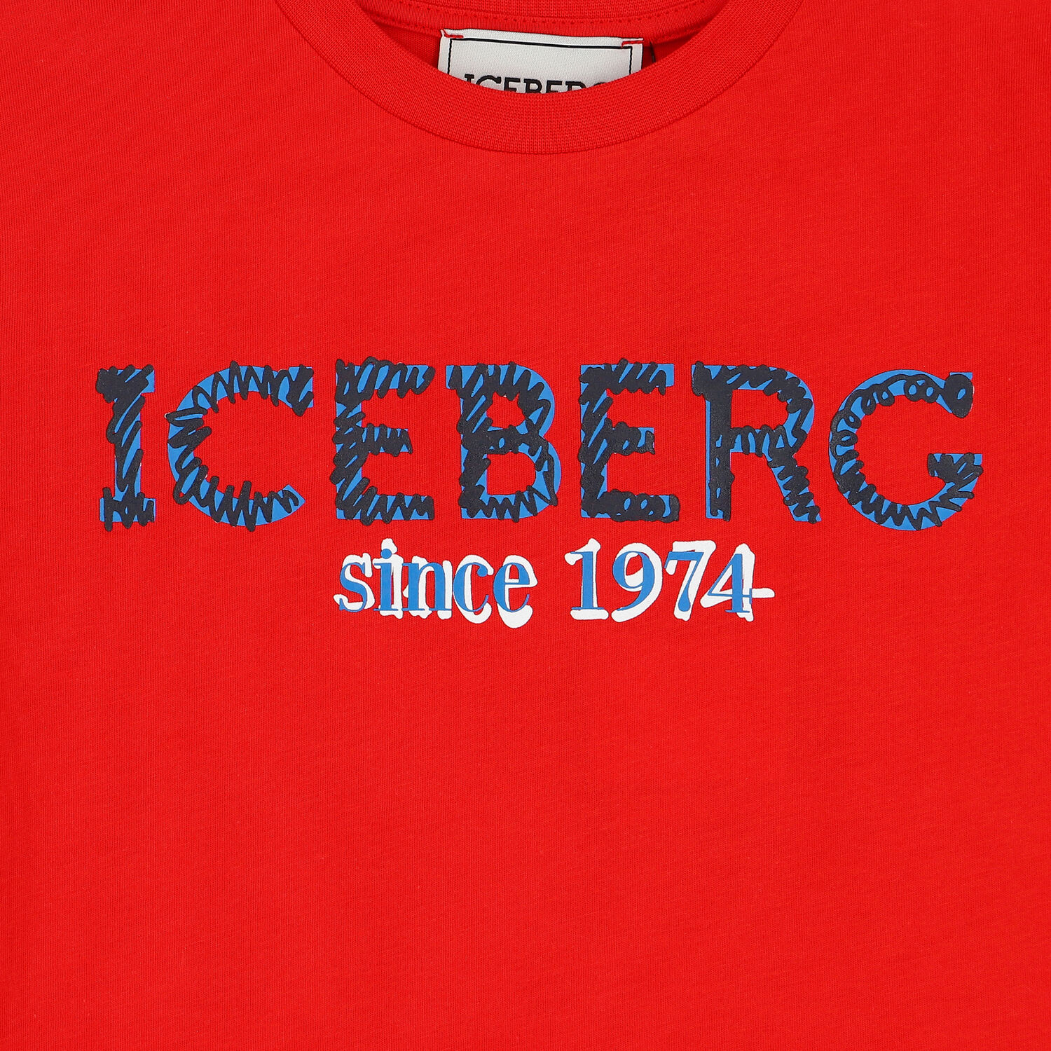 تيشيرت بالشعار باللون الأحمر للأولاد, 1, hi-res