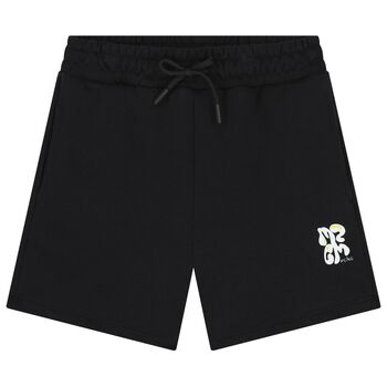 Boys Black Logo Shorts
