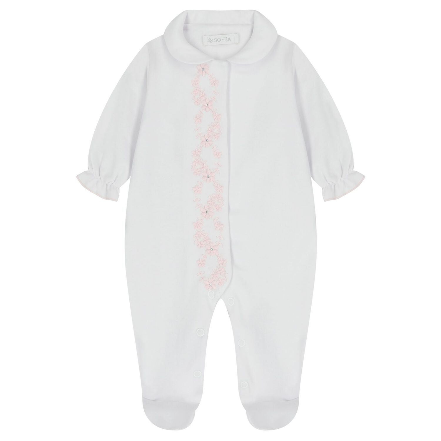 Baby Girls White & Pink Babygrow Gift Set, 1, hi-res