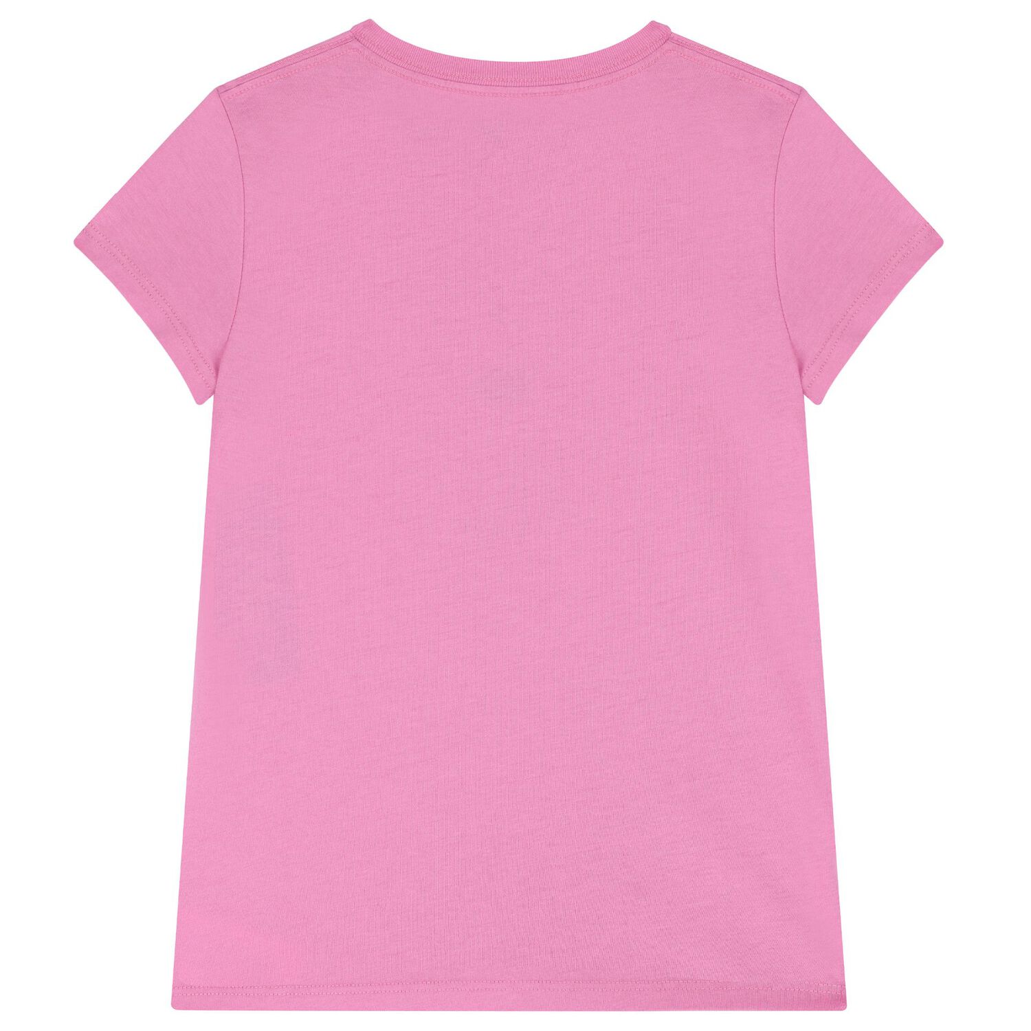 Girls Pink Cotton Bear T-Shirt, 1, hi-res