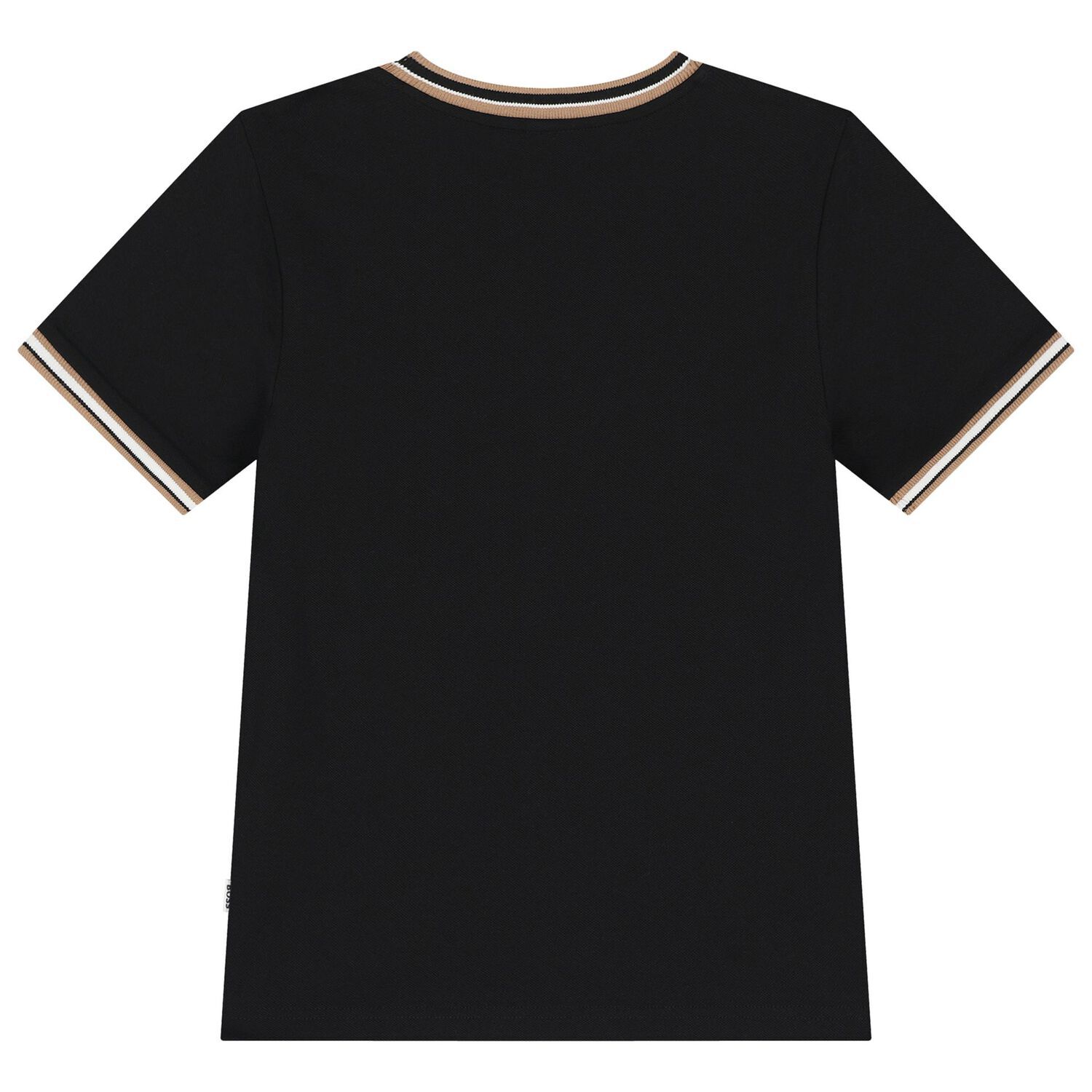 Boys Black Logo T-Shirt, 1, hi-res