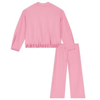 Girls Pink Tracksuit