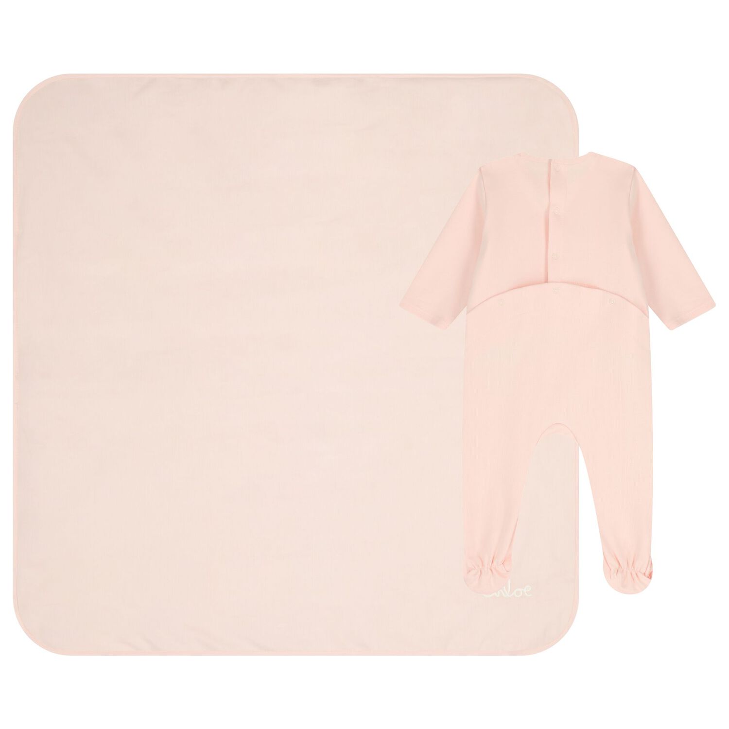Baby Girls Pink Logo Babygrow Gift Set, 1, hi-res