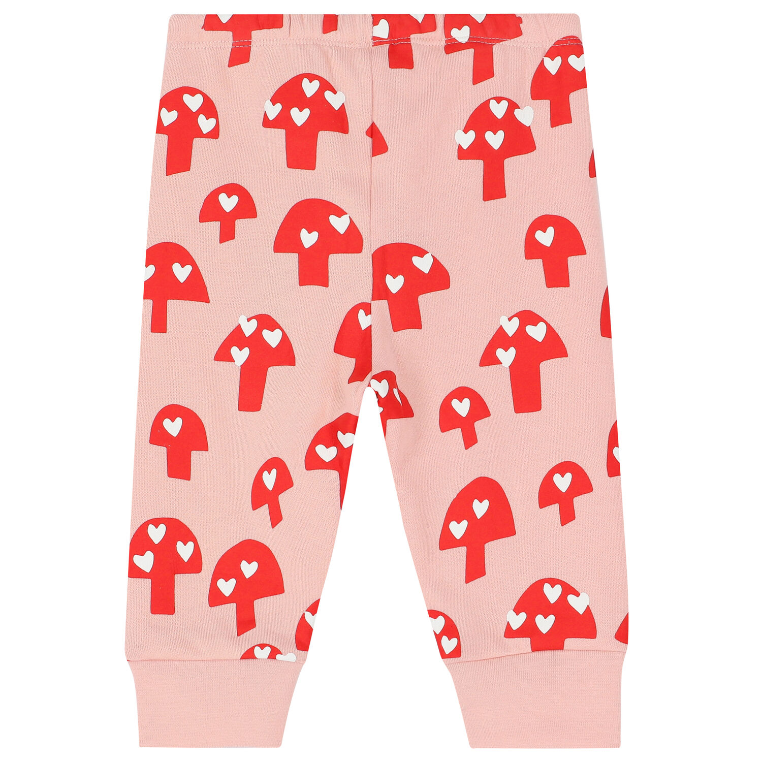 Younger Girls Pink & Red Mushroom Joggers, 1, hi-res image number null