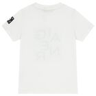 Boys White Logo T-Shirt, 1, hi-res
