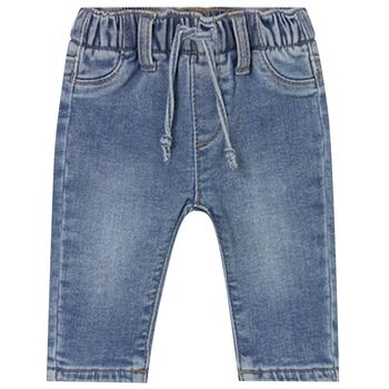 Mayoral Baby Boys Blue Denim Jeans, 1 Baby Boys Blue Denim Jeans