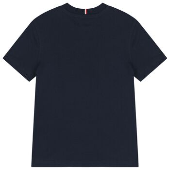 Boys Navy Blue Logo T-Shirt