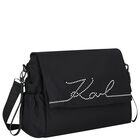 Black Logo Baby Changing Bag ( 37cm ), 1, hi-res