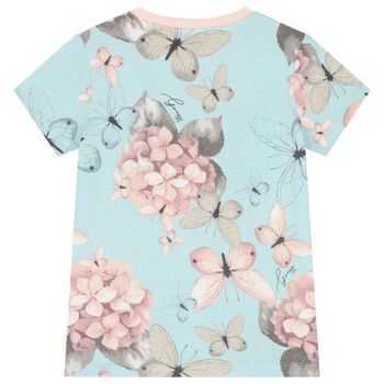 Girls Blue Logo T-Shirt