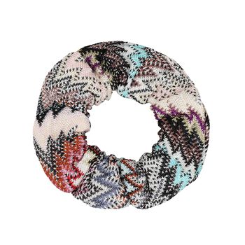 Girls Multi-Coloured Zigzag Scrunchie