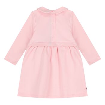 Younger Girls Pink Logo Dress