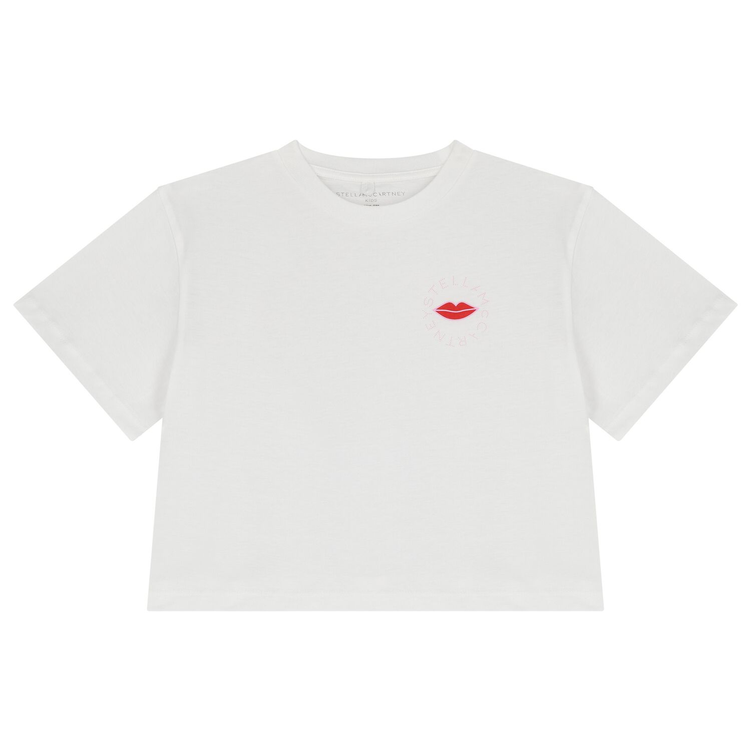 Girls White Logo T-Shirt, 1, hi-res