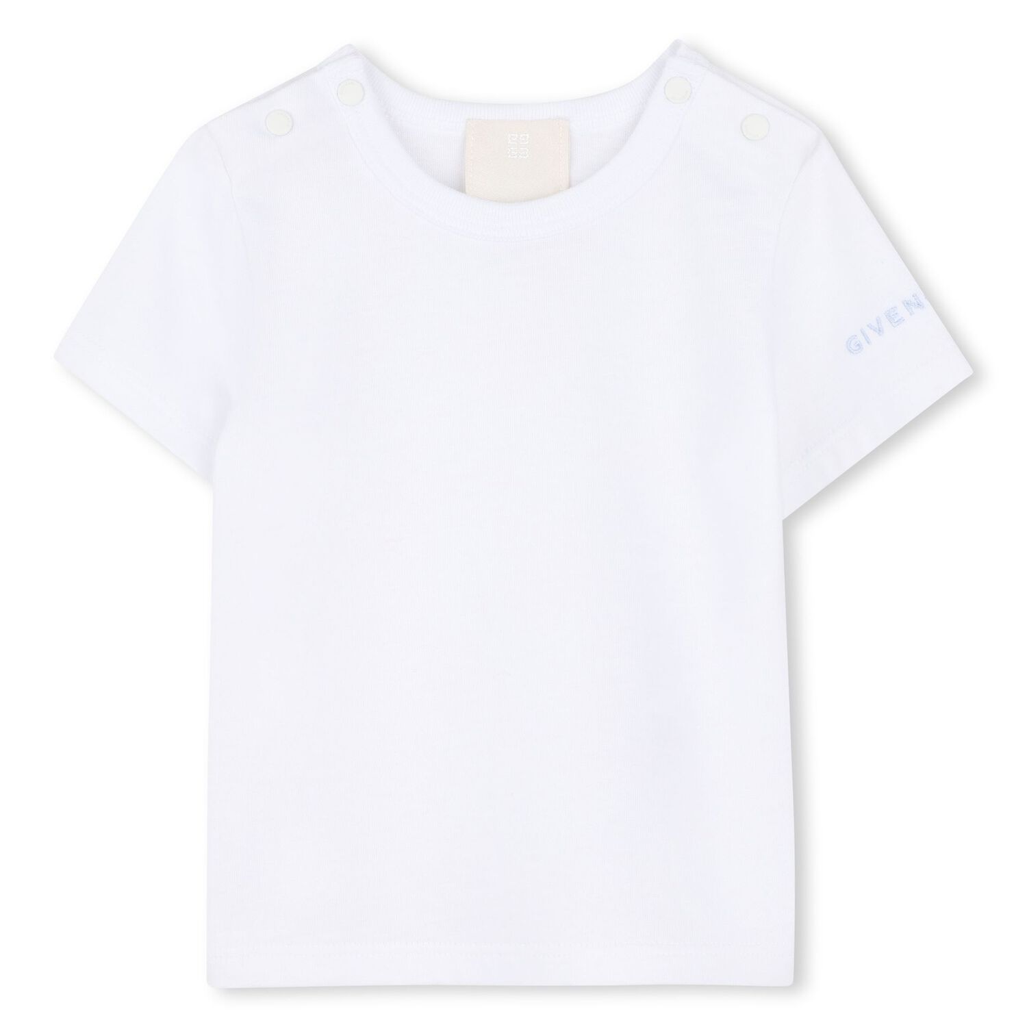 طقم دنغري أبيض وأزرق للأطفال الرضع من قماش توال دو جوي, 1, hi-res