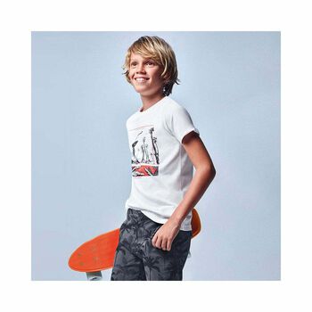 شورت اشجار نخيل باللون الرمادى للاولاد