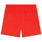 Boys Red Logo Swim Shorts, 2, hi-res